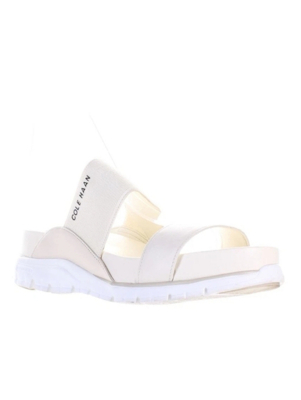 Cole Haan White Elastic Strap Sandal Zg Double Bnd Ivory Sandal 8.5 - Picture 4 of 10